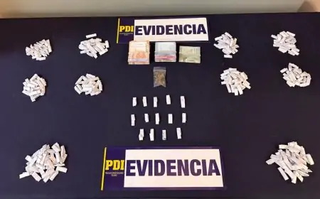 PDI desbarata punto de venta de drogas en población Pablo Neruda de Valdivia y detiene a pareja