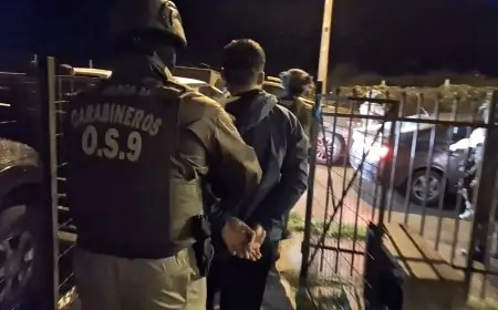 Cuatro detenidos por homicidio frustrado en Panguipulli: usaron palos y machete dejando a víctima con lesiones graves
