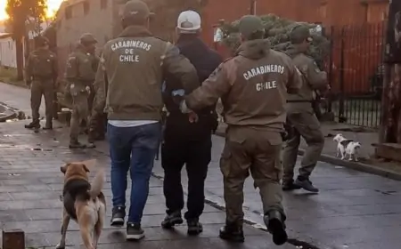 Carabineros detiene a tres personas por robo con intimidación y receptación tras asalto a camión en La Unión