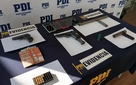 PDI desarticula banda criminal en Máfil y detiene a ocho personas por homicidio frustrado, tráficoy  diversos delitos