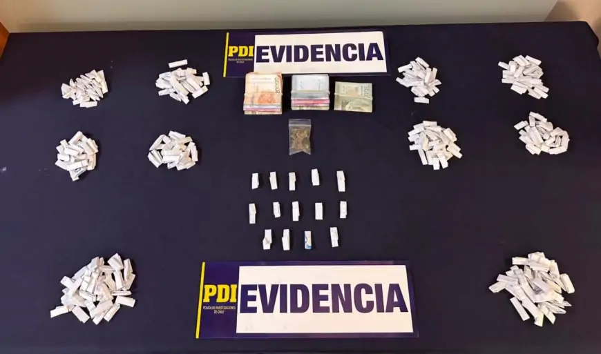 PDI desbarata punto de venta de drogas en población Pablo Neruda de Valdivia y detiene a pareja