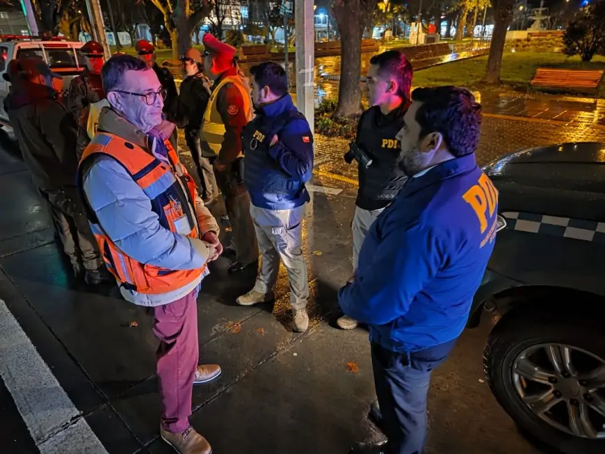 PDI lidera operativo focalizado por Ley de Extranjería en La Unión con apoyo de Delegación Provincial, Carabineros, municipio y SII