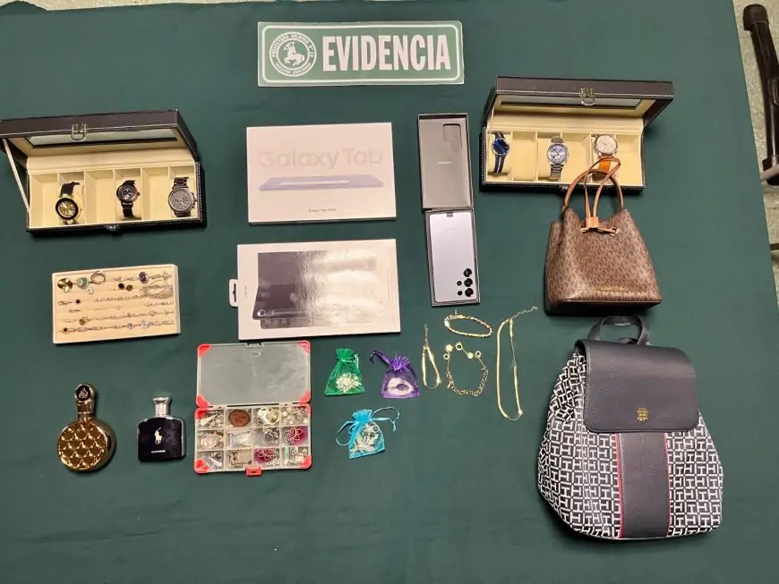 Carabineros detiene a cuatro personas por robo a domicilio en sector Quitacalzón de Valdivia y recupera la totalidad de las especies sustraídas