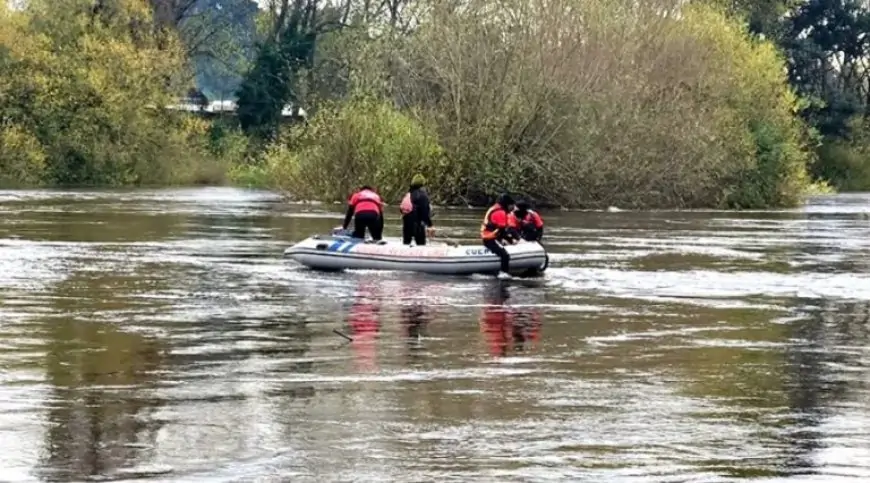 URAT y GOPE refuerzan búsqueda de desaparecido en río Rahue: equipos recorrerán 20 kilómetros con aguas turbias