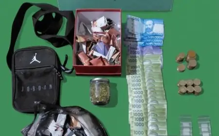 Detienen a hombre en Mariquina por microtráfico y se le incauta marihuana, dinero y elementos para dosificación