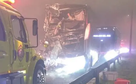 Colisión múltiple en Ruta 5 Sur en Pitrufquén deja al menos 10 lesionados en choque de bus, camión y dos vehículos menores