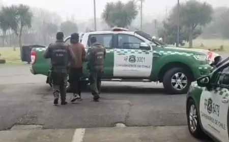 Detienen a un hombre en la Ruta 5 Sur con orden vigente por porte de municiones