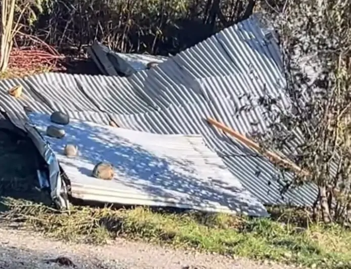 SENAPRED Los Rios reporta 27 damnificados, nueve heridos por viento puelche y más de 11 mil clientes siguen sin electricidad