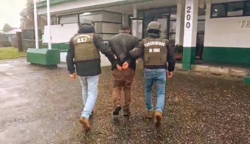 Carabineros del OS7 detiene en Mariquina a sujeto con orden vigente para cumplir condena por tráfico de drogas
