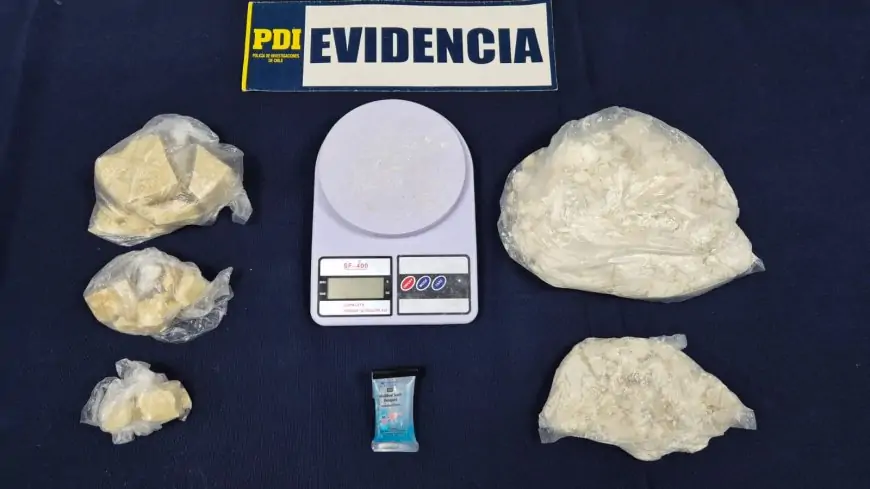 Detienen a 4 colombianos con 1,4 kilos de cocaína base en Puerto Montt