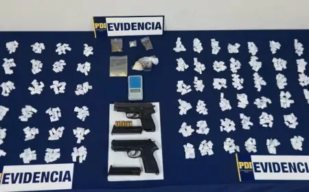 PDI detiene a 5 venezolanos por secuestro, armas y drogas en Osorno