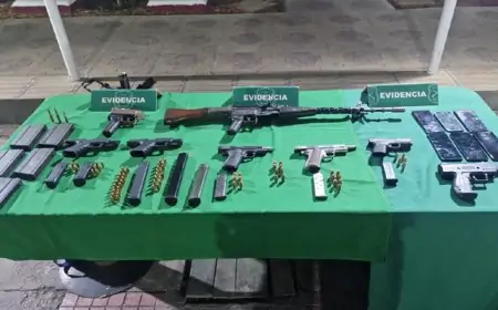 Carabineros incauta armas de guerra en El Bosque y detiene a cuatro personas
