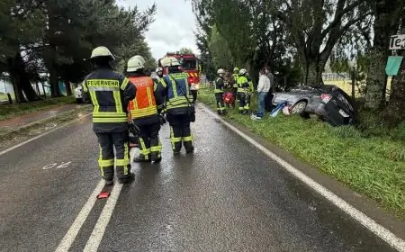 Bomberos de Paillaco atiende tres accidentes vehiculares en una jornada