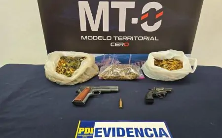 Dos detenidos por microtráfico y armas en allanamientos en Puqueldón