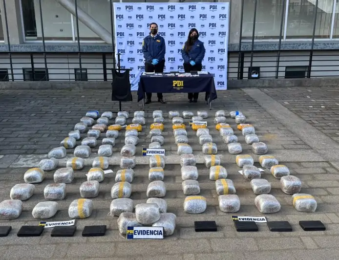 Más de 150 kilos de droga incautados en Valdivia en cuatro días, con  12 detenidos y avalúo superior a $1.097 millones