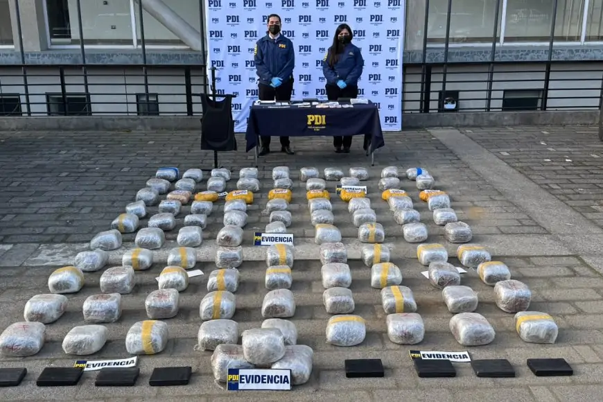 Más de 150 kilos de droga incautados en Valdivia en cuatro días, con  12 detenidos y avalúo superior a $1.097 millones