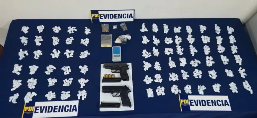 PDI detiene a 5 venezolanos por secuestro, armas y drogas en Osorno