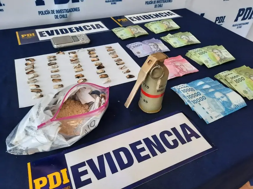 Pareja es detenida por microtráfico de drogas en población Pablo Neruda de Valdivia