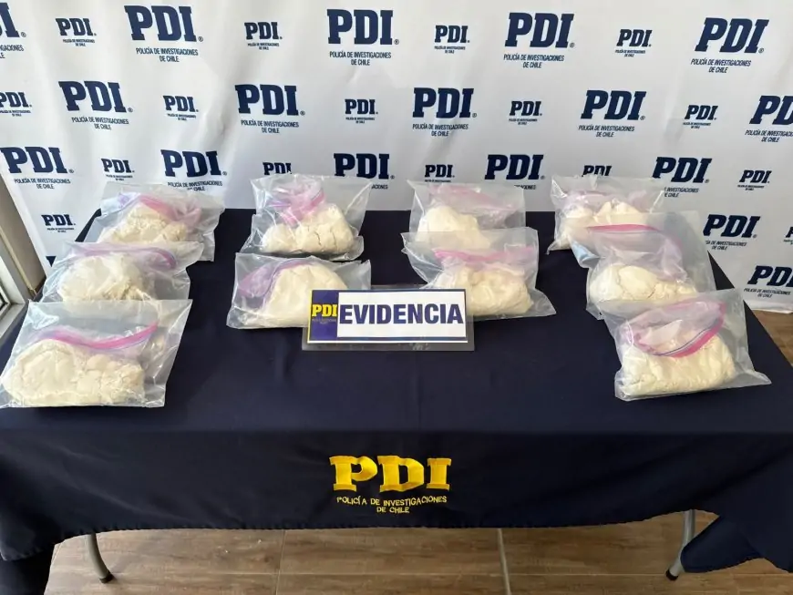 Un hombre detenido y 10 kilos de cocaína base incautados en Valdivia