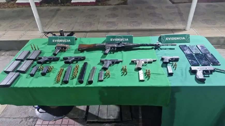 Carabineros incauta armas de guerra en El Bosque y detiene a cuatro personas