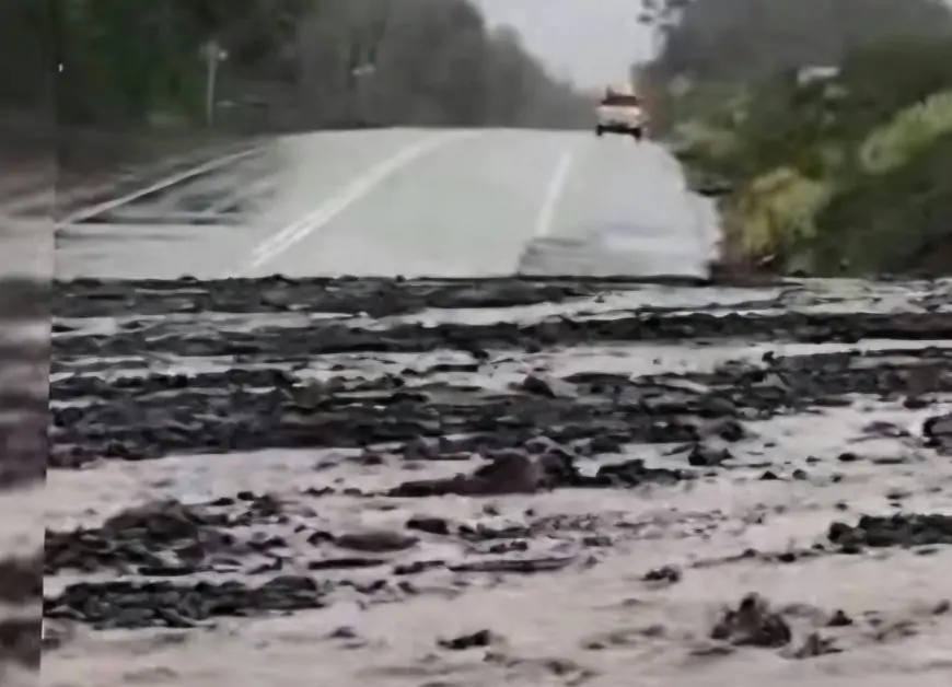 Cierran acceso a Saltos del Petrohué y reportan deslizamientos en ruta CH-225