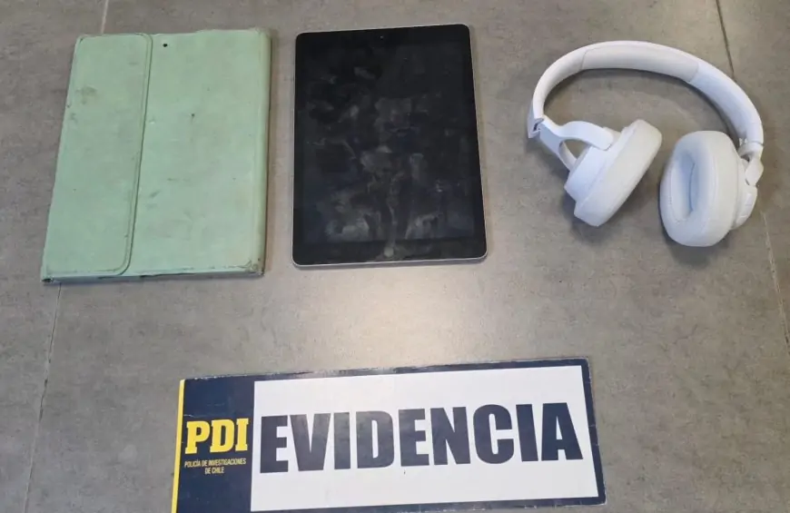 Hombre detenido por receptación en Valdivia tras recuperar iPad y audífonos robados
