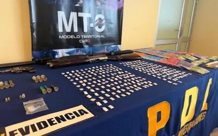 Puerto Montt: Dos detenidos por microtráfico y armas en operativo en Alerce