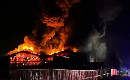 Incendio industrial en sector Trapén de Puerto Montt movilizó cerca de 20 unidades de Bomberos