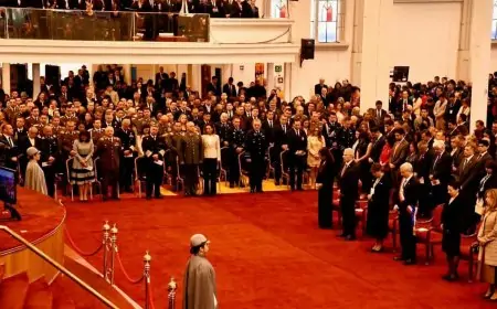 Presidente Kast asiste al Te Deum Evangélico en la Catedral Metodista Pentecostal de Chile
