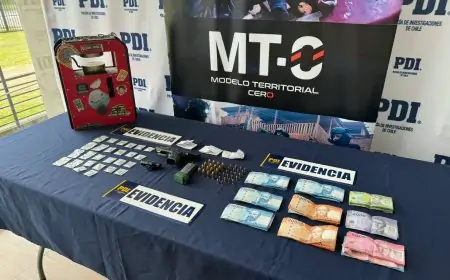 Operación Monopolio en Valdivia deja dos detenidos y decomiso de droga, arma de fuego y municiones