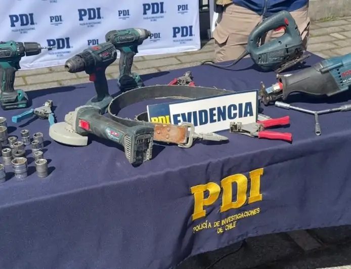 Seis imputados en prisión preventiva por banda dedicada al robo de cobre en Los Ríos