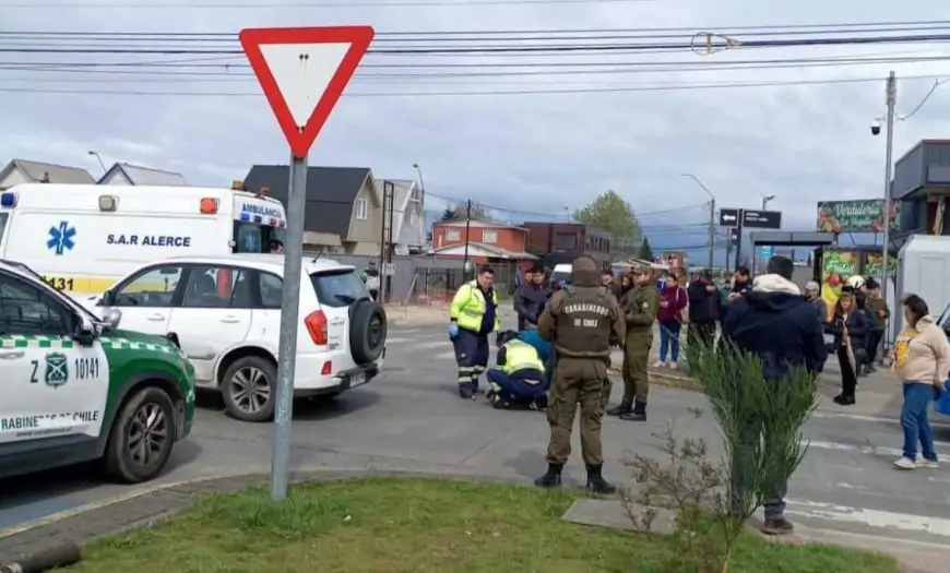 Carabinero en estado grave tras ser atropellado en Alerce Sur; conductor huye y es intensamente buscado
