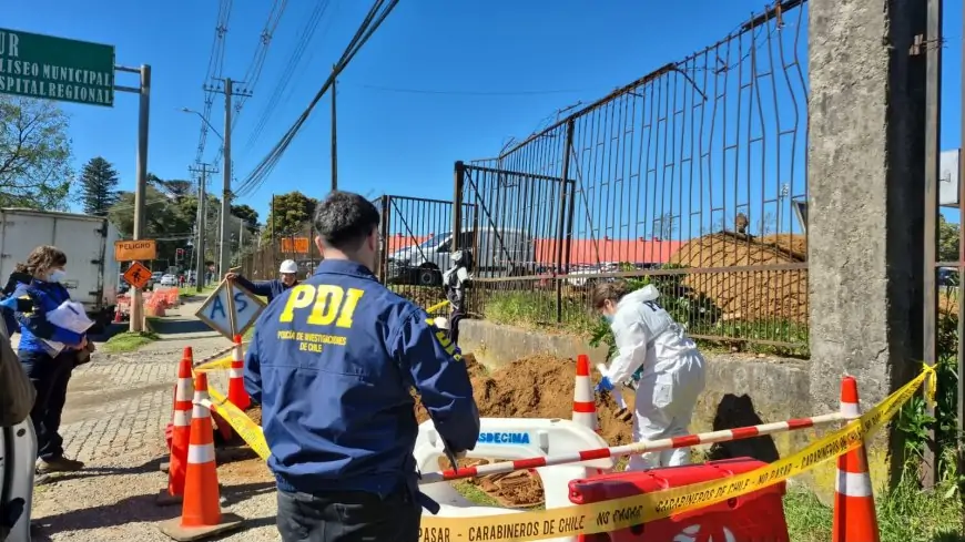 PDI investiga hallazgo de cráneo humano en acceso al Coliseo Municipal de Valdivia