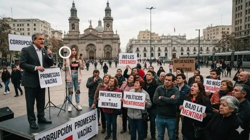 Chile registra uno de los niveles de confianza más bajos entre 31 países: políticos e influencers entre los peor evaluados