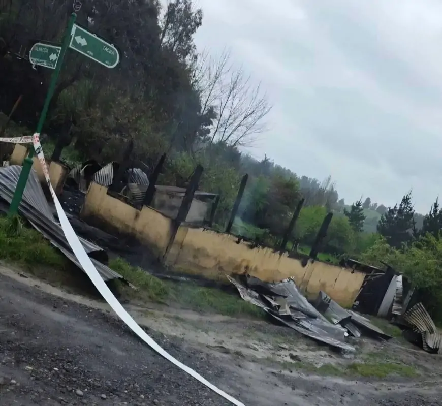 Tres personas fallecidas tras incendio estructural de vivienda en Traiguén