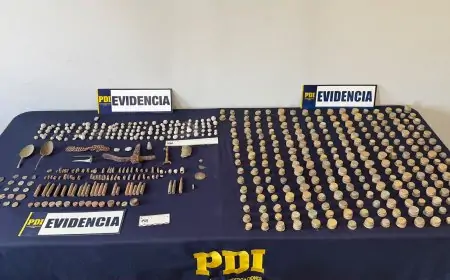 PDI incauta más de 2.500 monedas y piezas patrimoniales en Valdivia: un detenido por venta de especies