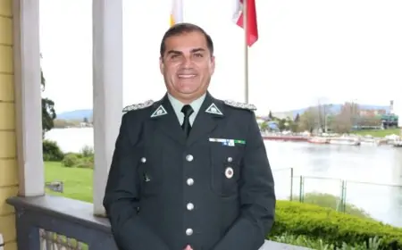 Coronel Rodrigo Salinas Robles asume como nuevo director regional de Gendarmería en Los Ríos