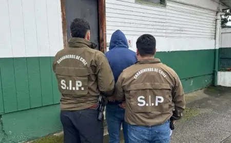 Detienen en Los Lagos a hombre requerido por la justicia y es trasladado a cárcel de Valdivia