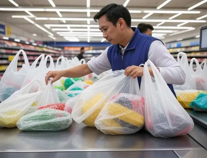 Senado aprueba proyecto que permitiría el regreso de bolsas plásticas recicladas a los supermercados