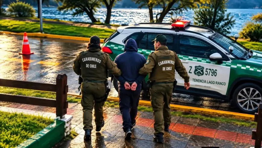 Carabineros de Lago Ranco detiene a dos prófugos de la justicia en controles preventivos